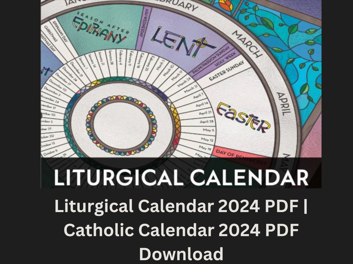 Liturgical Calendar 2024 PDF Catholic Calendar 2024 PDF Download